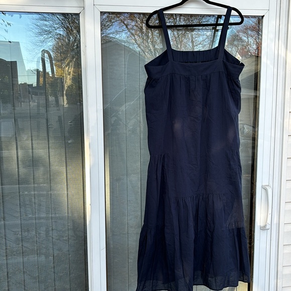 JENNI KAYNE LADIES NAVY BLUE MIDI DRESS-XXL - Picture 2 of 8